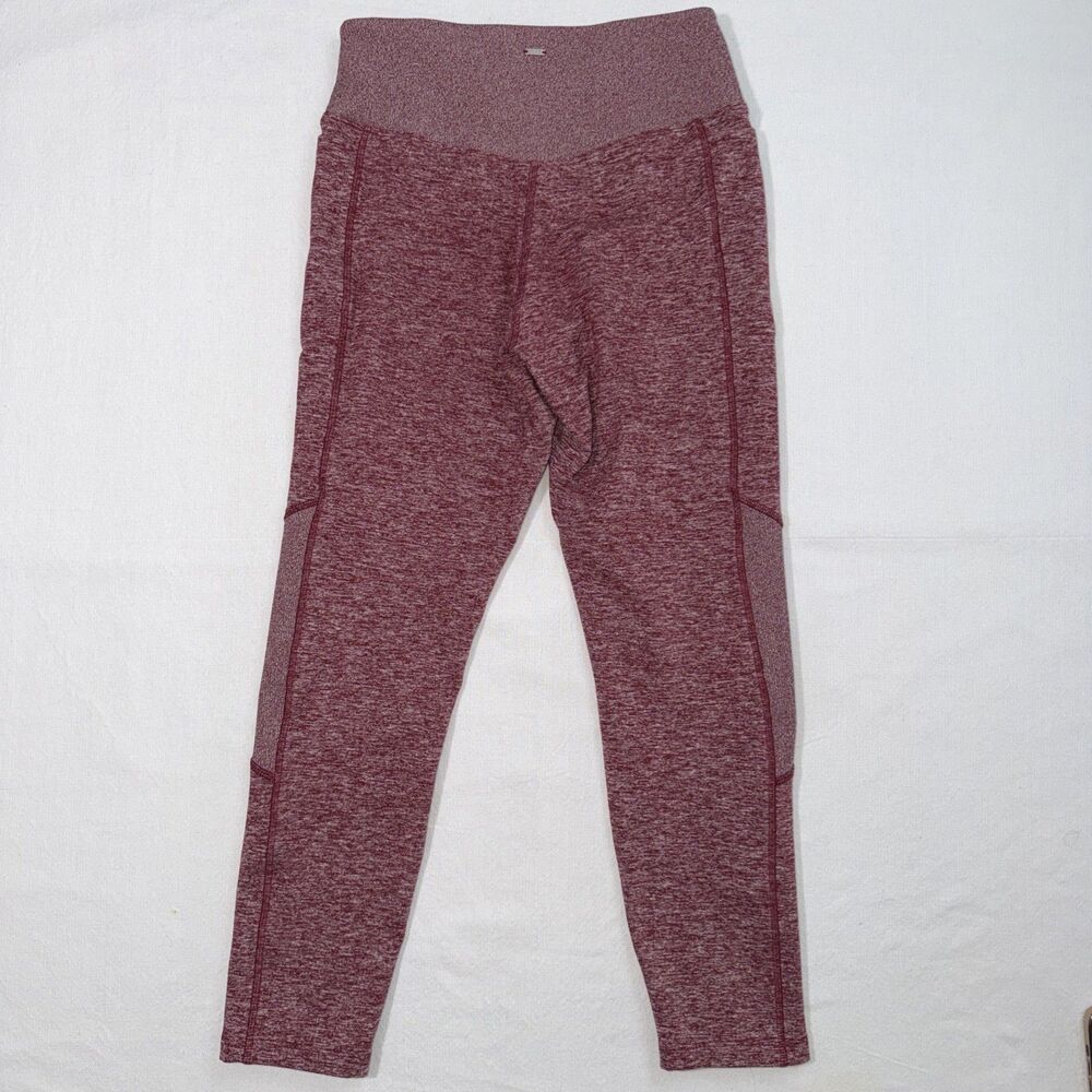 Pink Victoria's Secret Cozy Leggings High Rise Womens Medium Burgandi - Picture 7 of 11